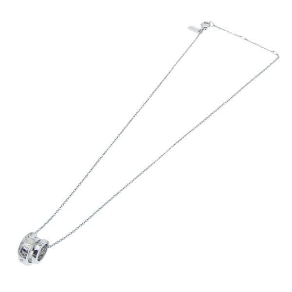 COACH コーチ ロンデルネックレス 3連 ラインストーン シルバー COACH コーチ ロンデルネックレス 3連 ラインストーン シルバー