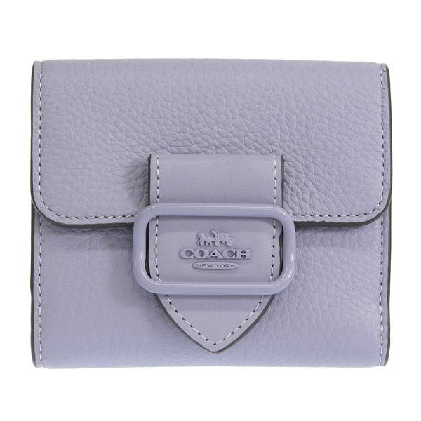 2020年秋冬新作★新品 COACH コーチ 二つ折り財布 シルバー／ミスト COACH（コーチ） 財布 レディース 二つ折り財布 アウトレット レザー