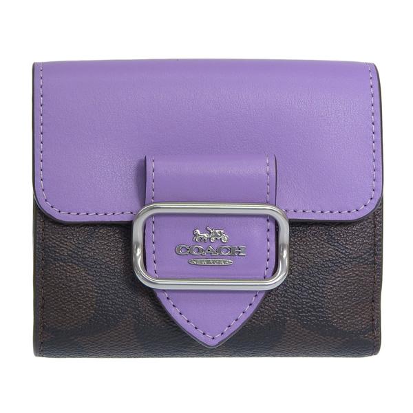 COACH（コーチ） 財布 レディース 二つ折り財布 アウトレット ブラウン