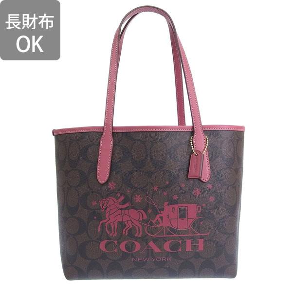 【希少・極暖】COACH コーチ ムートン×本革 トートバッグ ピンク裏地 COACH（コーチ） バッグ レディース トートバッグ アウトレット
