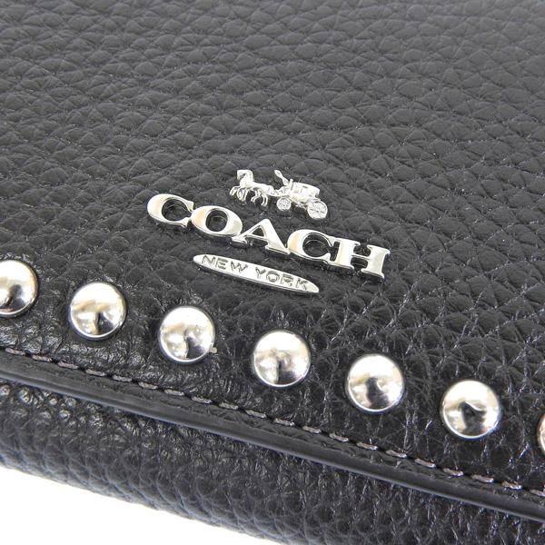 COACH アウトレットブラック 三つ折り財布 COACH（コーチ） 財布 レディース 三つ折り財布 アウトレット レザー