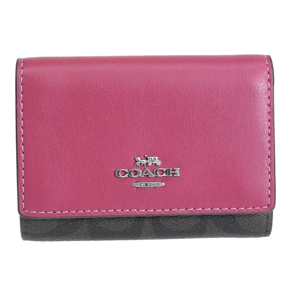 COACH（コーチ） 財布 レディース 三つ折り財布 アウトレット ブラウン
