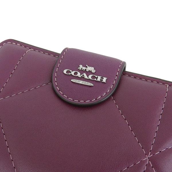 COACH（コーチ） 財布 レディース 2つ折り 折財布 アウトレット レザー