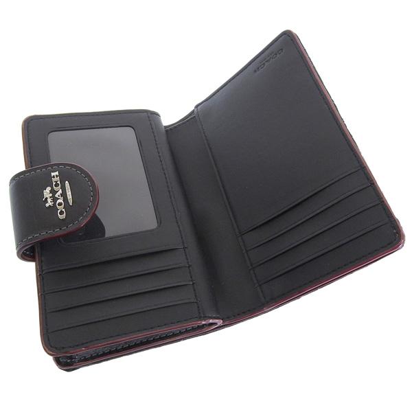 COACH（コーチ） 財布 レディース 二つ折り財布 アウトレット ブラック