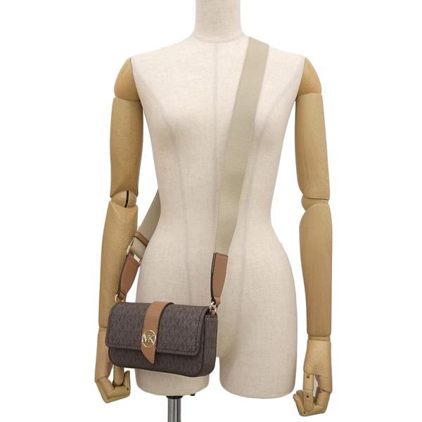 マイケルコース バッグ レディース ショルダーバッグ アウトレット シグネチャー ブラウンマルチ 32S3GGRC0B-BRNACO MICHAEL KORS