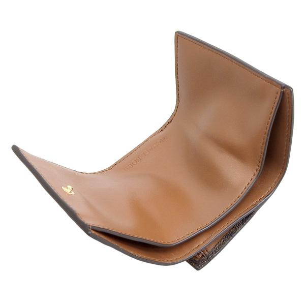 新品未使用 マイケルコース ブラウン 折り財布 3つ折り財布 茶色 マイケルコース Michael Kors 財布 三つ折り財布 折りたたみ財布 ミニ