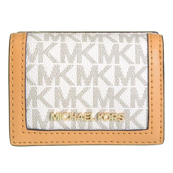 新品 MICHAEL KORS 折り財布　ベージュ 二つ折り財布 MICHAEL KORS（マイケルコース） 財布 レディース 三つ折り財布
