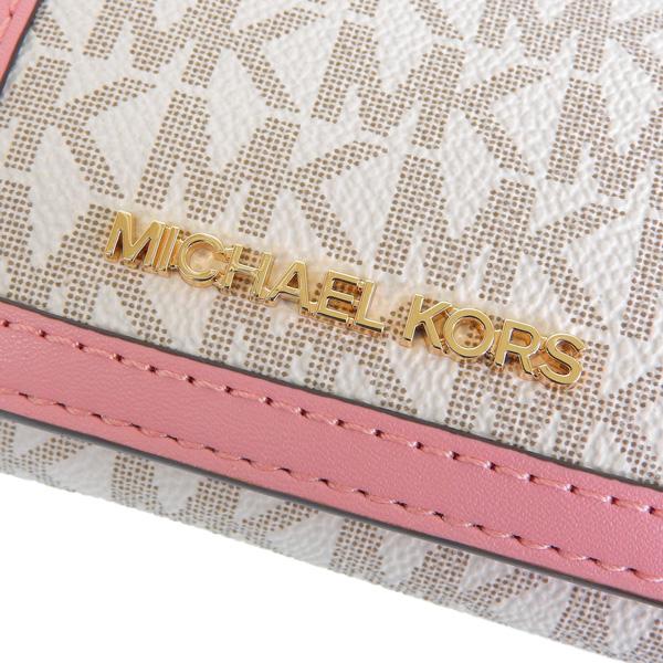 新品　MICHEAL KORS マイケルコース　三つ折り　財布　ホワイト　ピンク MICHAEL KORS（マイケルコース） 財布 レディース 三つ折り財布