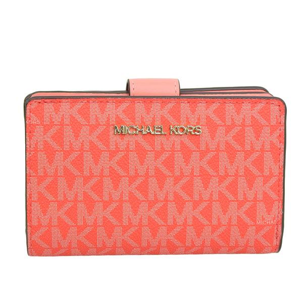 マイケルコース MICHAEL KORS 財布 折財布 二つ折り 財布 ホットピンク 