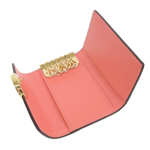 新品 MICHAEL KORS マイケルコース キーケース ピンクレッド MICHAEL KORS（マイケルコース） キーケース 6連 鍵入れ ホットピンク