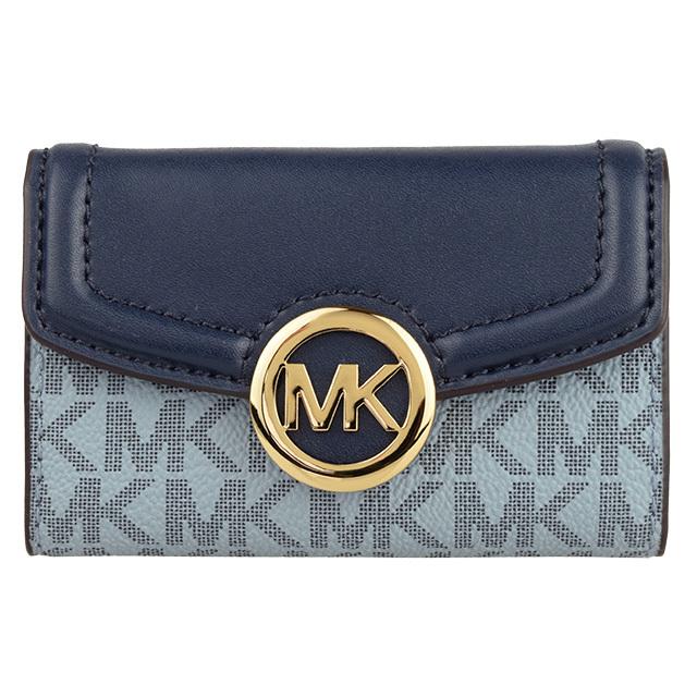 マイケルコース　ジップコインケース付  キーケース　シグネチャー　新品 MichaelKors マイケルコース JET SET TRAVEL キーリングジップ