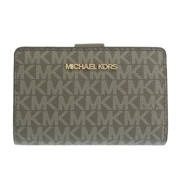 MICHAEL KORS 二つ折り財布 MKロゴ オリーブ MICHAEL KORS（マイケルコース） 財布 レディース 二つ折り財布