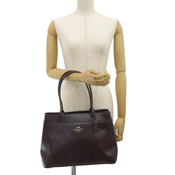 COACH コーチ バッグ ショルダーバッグ トート パテント ワイン
