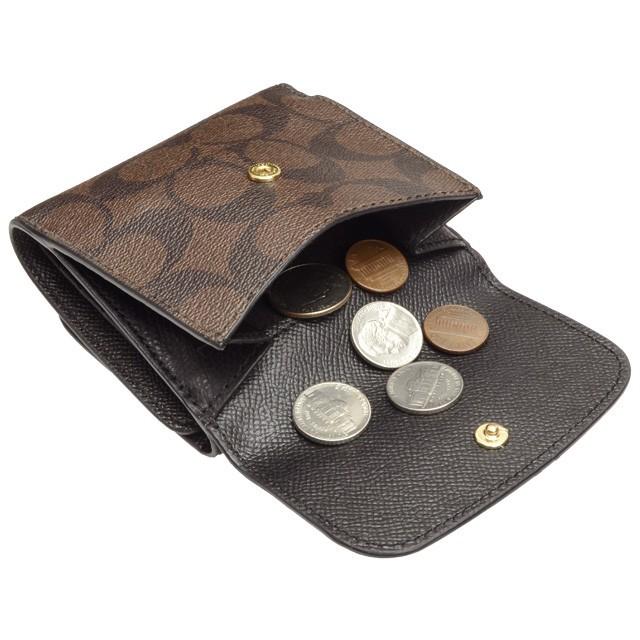 コーチ COACH 折り財布 ウィン スモール ウォレット バイカラー 新品 COACH コーチ 財布 レザー バイカラー シグネチャー 二つ折り