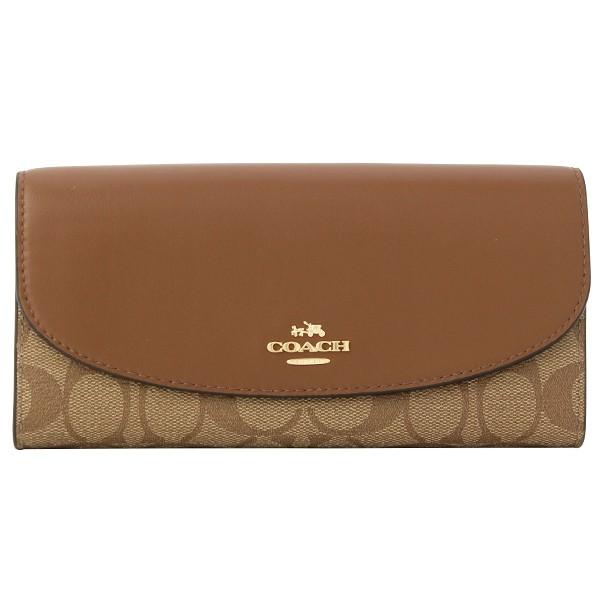 COACH（コーチ） 長財布 二つ折り シグネチャー f54022 アウトレット 