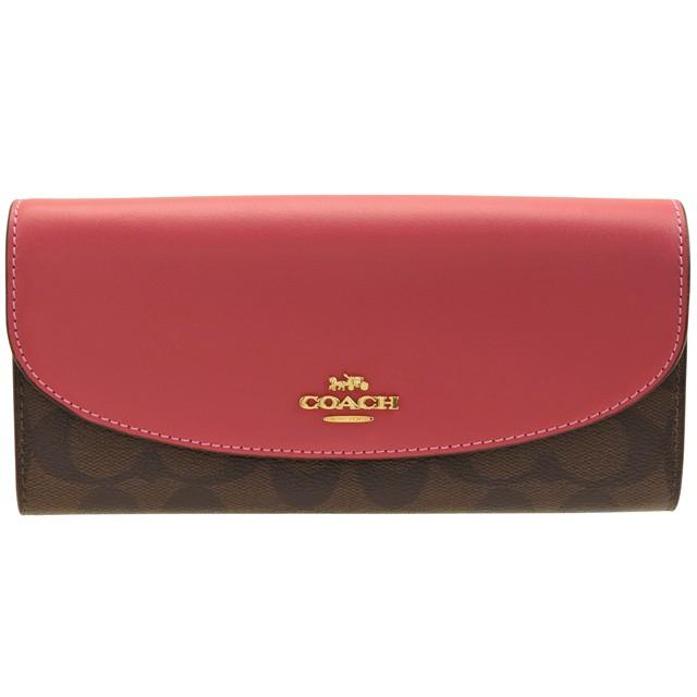 COACH（コーチ） 財布 長財布 二つ折り シグネチャー アウトレット