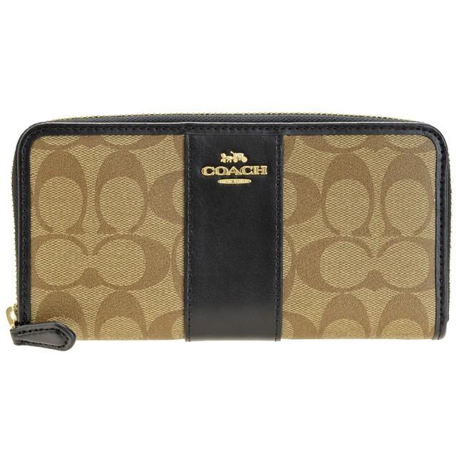 COACH（コーチ） 財布 長財布 ラウンドファスナー シグネチャー