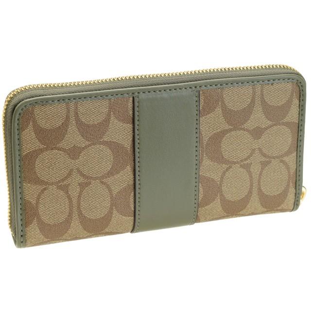 COACH（コーチ） 財布 長財布 ラウンドファスナー シグネチャー
