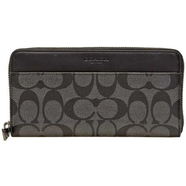COACH（コーチ） 財布 長財布 ラウンドファスナー メンズ シグネチャー