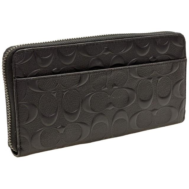 【処分！】COACH 長財布★ラウンドファスナー★コーチ　F58113★ブラック COACH コーチ 長財布 ラウンドファスナー メンズ f58113blk