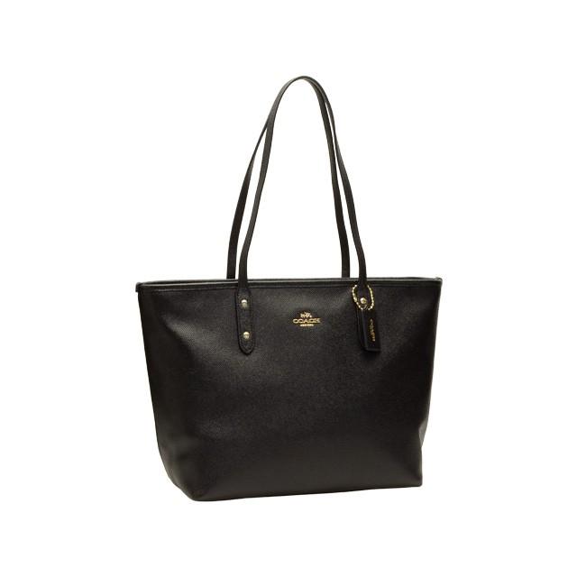 COACH ロゴ型押し　レザートートバッグ　プラック COACH ロゴ型押し レザートートバッグ プラック