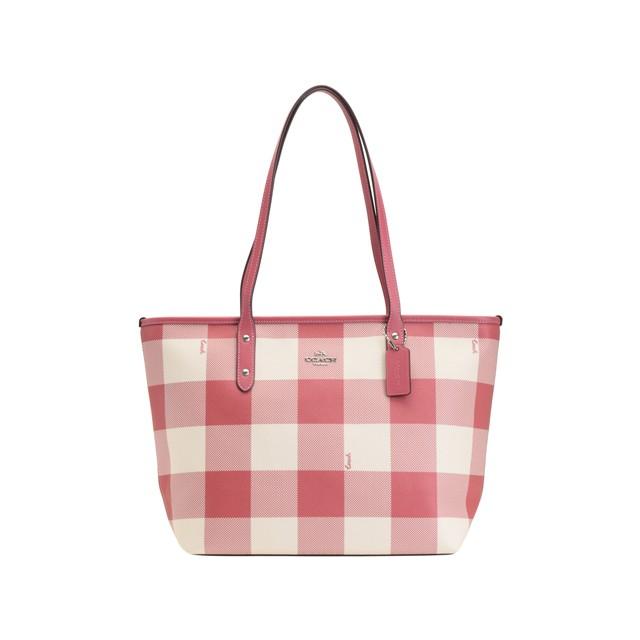 COACH コーチ バッグ トートバッグ チェック柄 アウトレット f66929  
