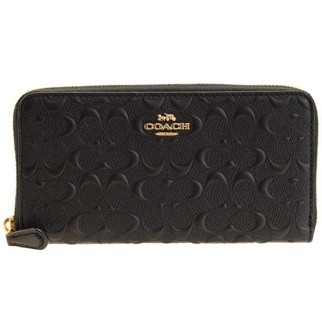 COACH（コーチ） 財布 長財布 ラウンドファスナー シグネチャー