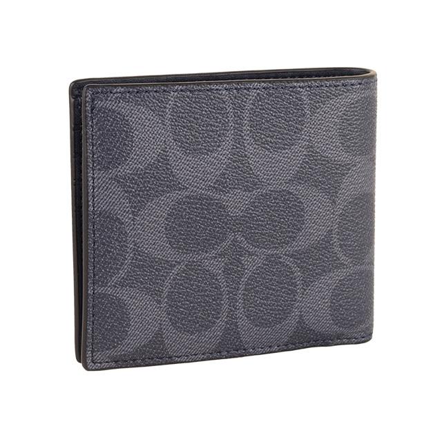 COACH（コーチ） 財布 折財布 二つ折り メンズ シグネチャー