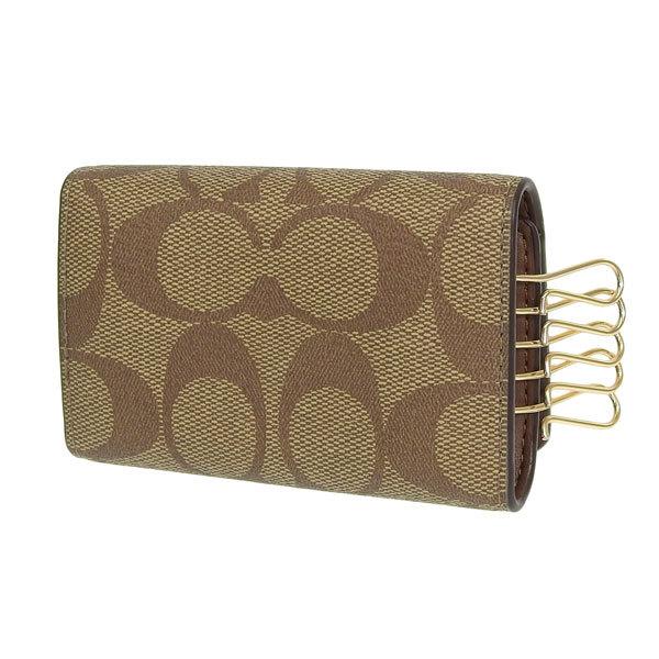 COACH（コーチ） COACH 5連キーケース 鍵入れ ベージュ ライトブラウン