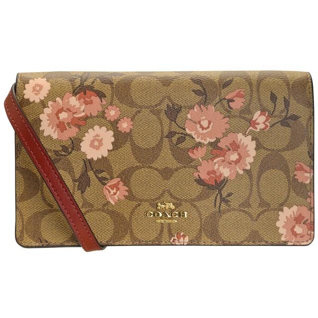 COACH（コーチ） ショルダーウォレット 長財布 シグネチャー 花柄
