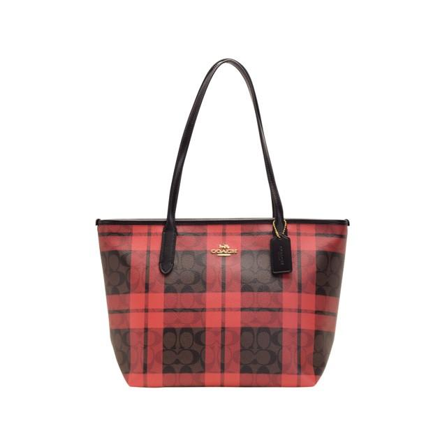 COACH（コーチ） バッグ トートバッグ シグネチャー チェック柄 格子柄