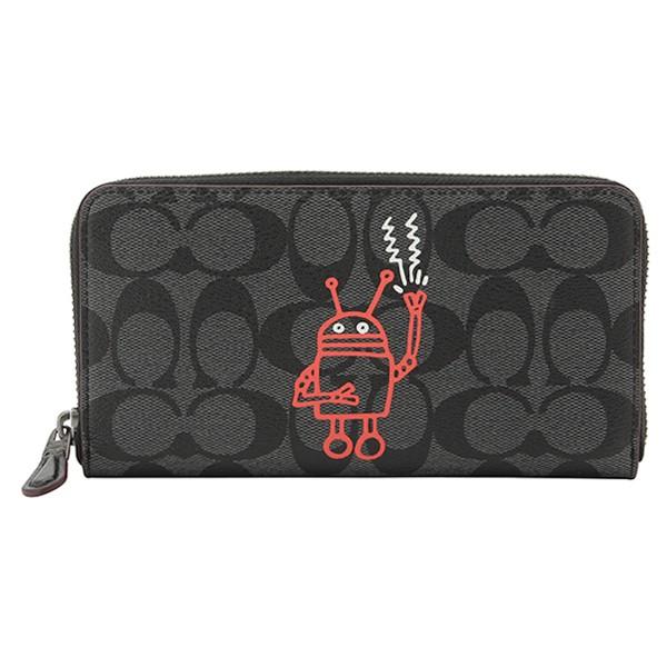 COACH（コーチ） 長財布 ラウンドファスナー シグネチャー Keith