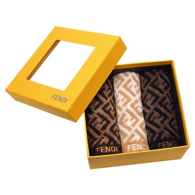 FENDI フェンディ タオル ロゴ ハンドタオル コットン ハンカチ FENDI フェンディ タオル ロゴ ハンドタオル コットン ハンカチ