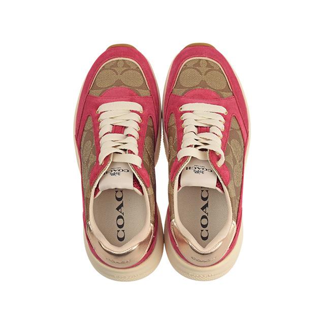 COACH コーチ シグネチャー ドライビングシューズ スニーカー ピンク 箱付 COACH（コーチ） スニーカー 靴 シグネチャー アウトレット fg4265
