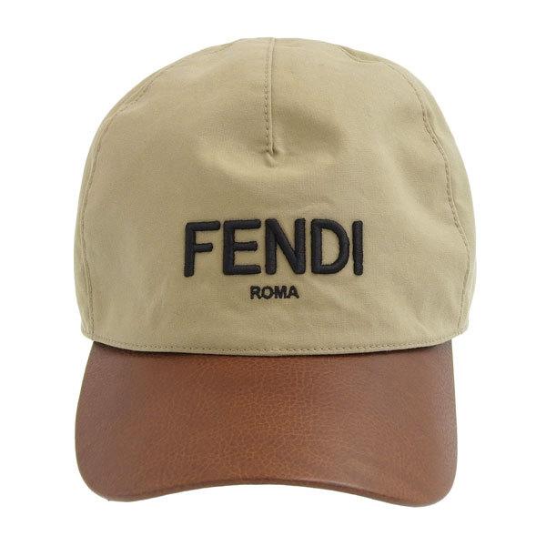 FENDI リバーシブルキャップ　値下げ FENDI Mサイズ フェンディ CANVAS PELLE キャップ(リバーシブル