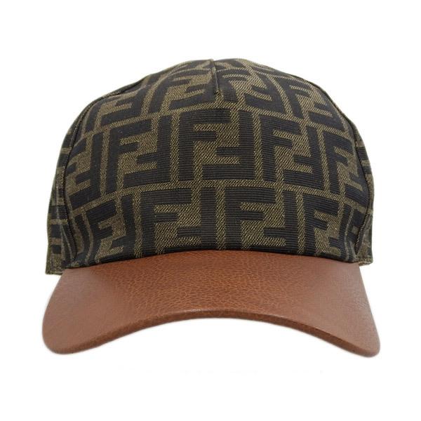 FENDI リバーシブルキャップ　値下げ FENDI Mサイズ フェンディ CANVAS PELLE キャップ(リバーシブル