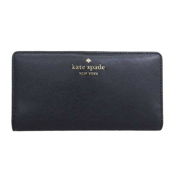 未使用級 kate spade ケイトスペード 長財布 ブラック レザー ケイトスペード KateSpade 財布 レディース 長財布 スペード ブラック