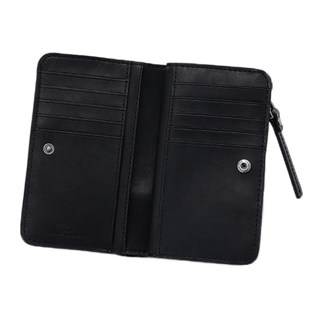美品MARC JACOBS 二つ折り財布 モノグラム ブラック MARC JACOBS（マーク・ジェイコブス） 財布 折財布 二つ折り