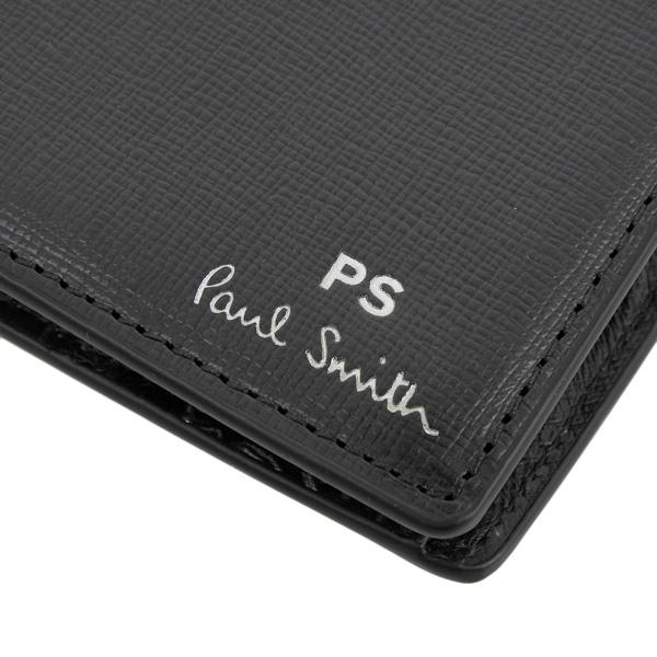 Paul Smith（ポール・スミス） 財布 メンズ 二つ折り 折財布 ブラック