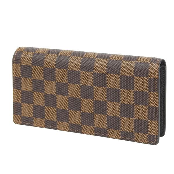 ルイヴィトン 財布 長財布 レディース メンズ ダミエ ブラウン ポルトフォイユ ブラザ N60017 LOUIS VUITTON｜riverall-men｜04