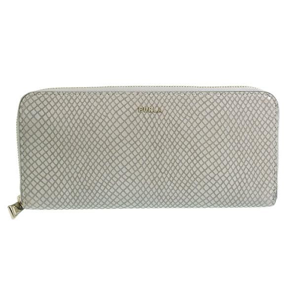 FURLA（フルラ） 財布 レディース 長財布 アウトレット レザー グレー