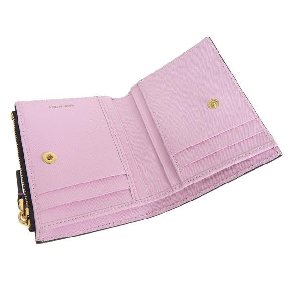 MARNI（マルニ） 財布 折財布 二つ折り 財布 レザー パープル ホワイト