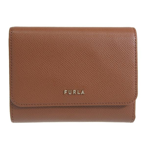 FURLA ブラウンレザー 三つ折り財布 FURLA（フルラ） 財布 レディース 三つ折り 折財布 アウトレット