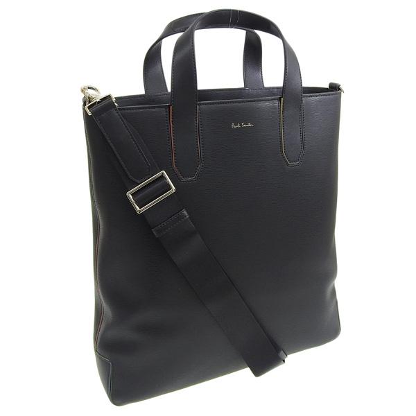 高級ブランド ポールスミス Paul アウトレット Psmb メンズ ブラック レザー バッグ 2way ハンドバッグ ショルダーバッグ バッグ