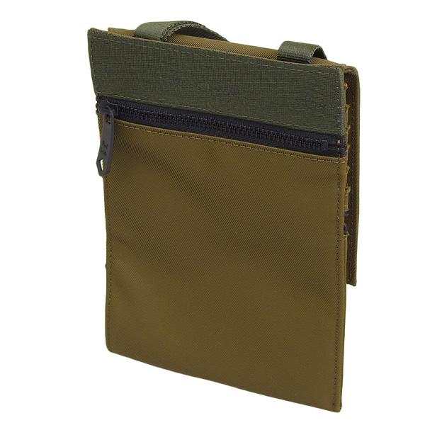 【新品未使用】ポールスミス ショルダーバッグ ナイロン レザー 現行 カーキ 送料無料】【ラッピング無料】ポールスミス Paul Smith ショルダー