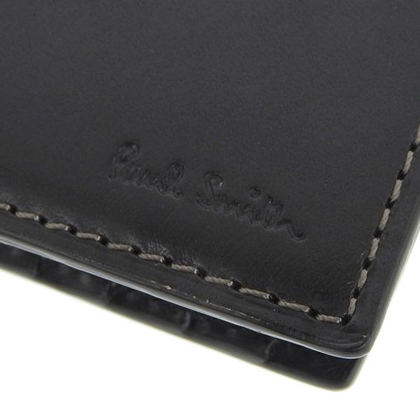 ポール スミス PAUL SMITH カードケース 名刺入れ 小物 レザー ブラック メンズ psmc0168 アウトレット psmc0168FASCINO(ファッシノ)Yahoo!店