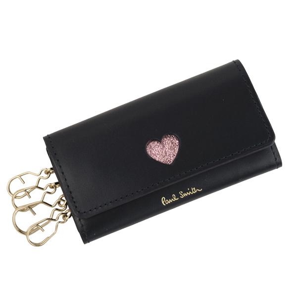 断*︎様 【極美品】ポールスミス キーケース 4連 レザー ハート Paul Smith（ポール・スミス） キーケース 4連 ハート柄 レディース
