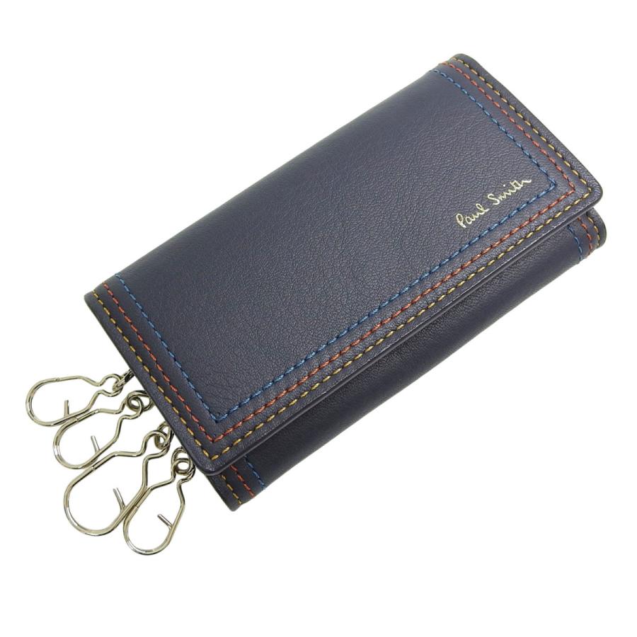 直送商品 クリスマス プレゼント ギフト ボーナス ブランド 誕生日 ポール スミス Paul Smith キーケース キーケース ネイビーマルチ メンズ Psmk0093 財布 帽子 ファッション小物 Www Radio10 Sr