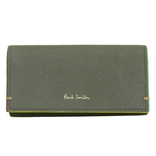 ポールスミス キーケース 4連 メンズ アウトレット レザー グレー PAUL SMITH_1