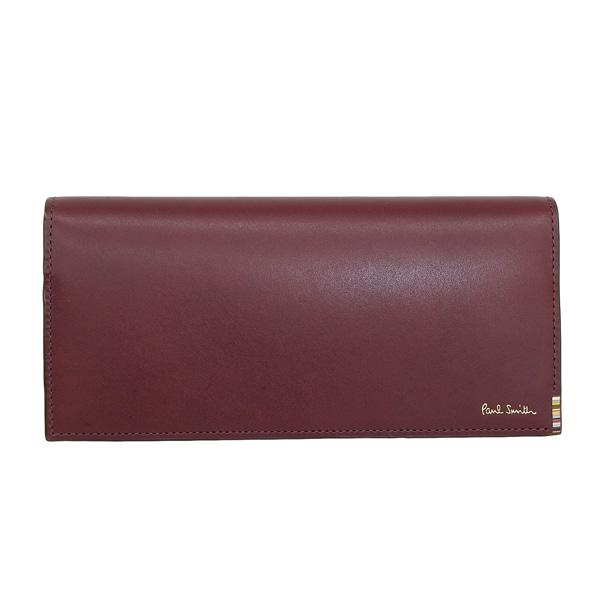 Paul Smith 長財布 ワインレッド 新品 Paul Smith（ポール・スミス） 長財布 財布 二つ折り メンズ